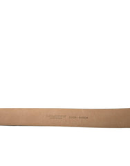 Dolce & Gabbana Black Calf Leather Gold Metal Buckle Belt -   -  Dolce & Gabbana.