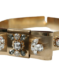 Dolce & Gabbana Gold Tone Brass Crystal Embellished Belt -   -  Dolce & Gabbana.