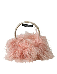 Dolce & Gabbana Pink Shearling Fur Winter Warmer Headband Ear Muffs -   -  Dolce & Gabbana.