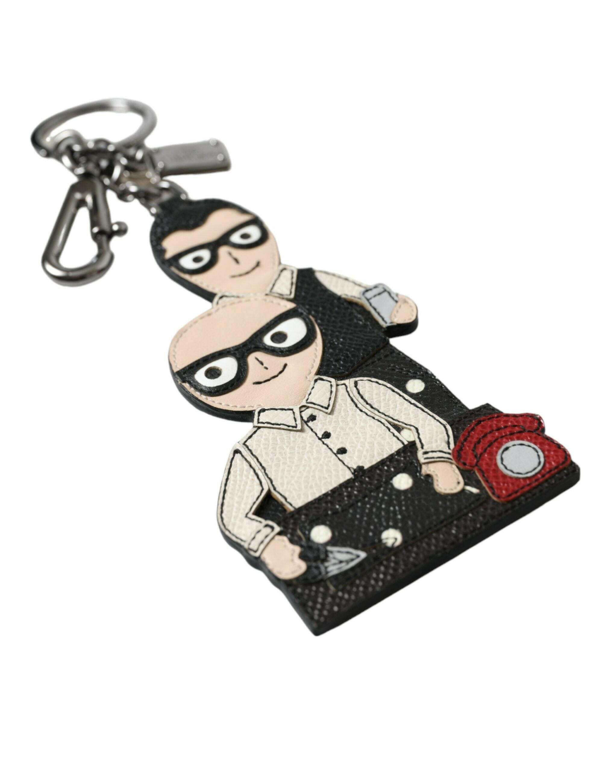 Dolce & Gabbana Leather Dominico Stefano #DGFAMILY Logo Badge Keychain -  Men´s Keychains -  Dolce & Gabbana.