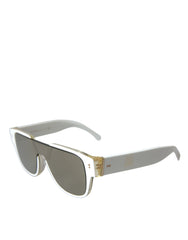 Dolce & Gabbana White Acetate Mirror Lenses DG4356 Sunglasses -  Jewellery, Women -  Dolce & Gabbana.
