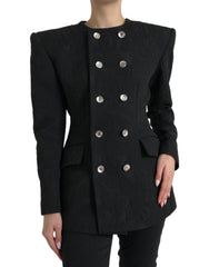 Dolce & Gabbana Black Double Breasted Blazer Coat Jacket -   -  Dolce & Gabbana.