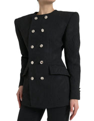 Dolce & Gabbana Black Double Breasted Blazer Coat Jacket -   -  Dolce & Gabbana.