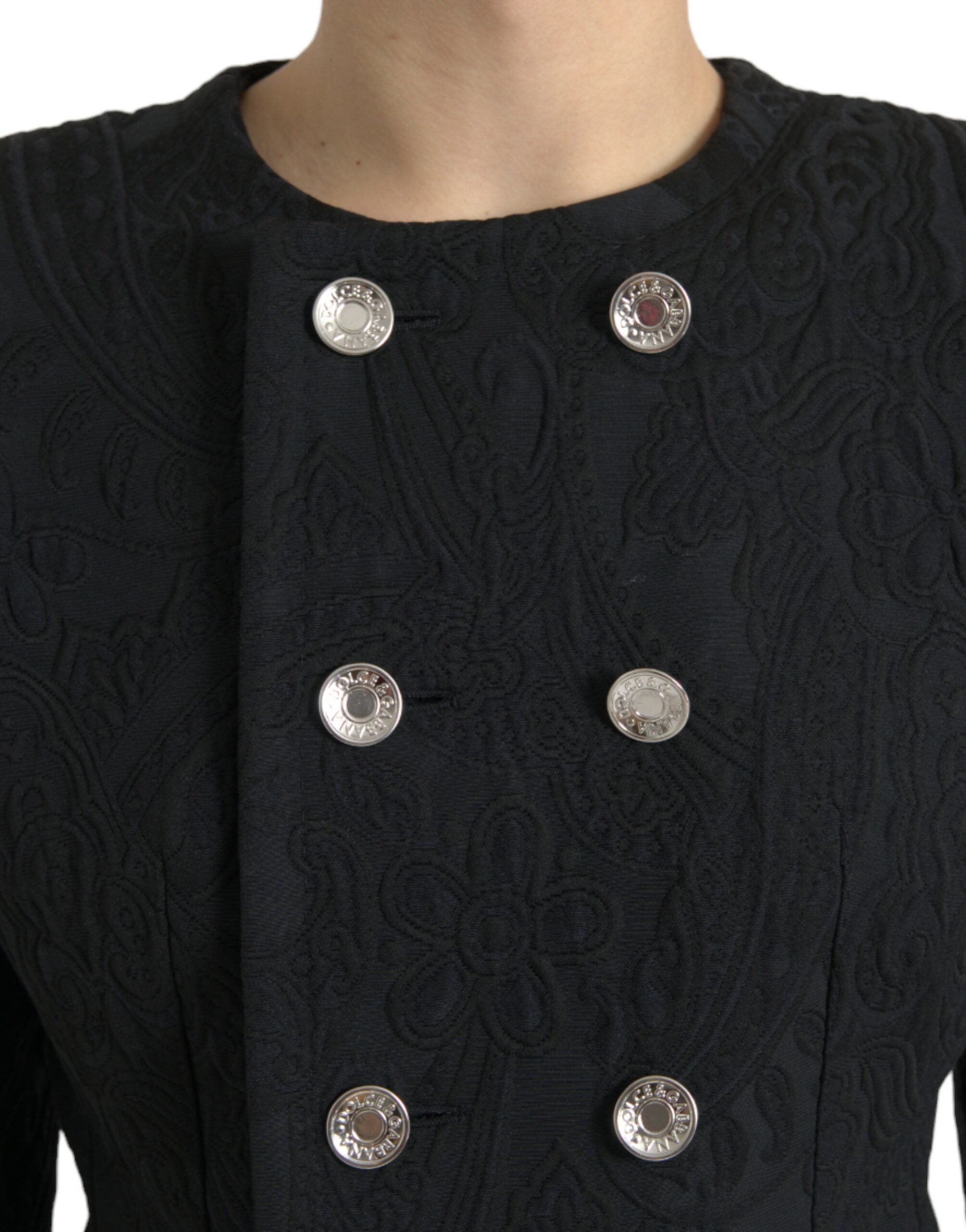 Dolce & Gabbana Black Double Breasted Blazer Coat Jacket -   -  Dolce & Gabbana.