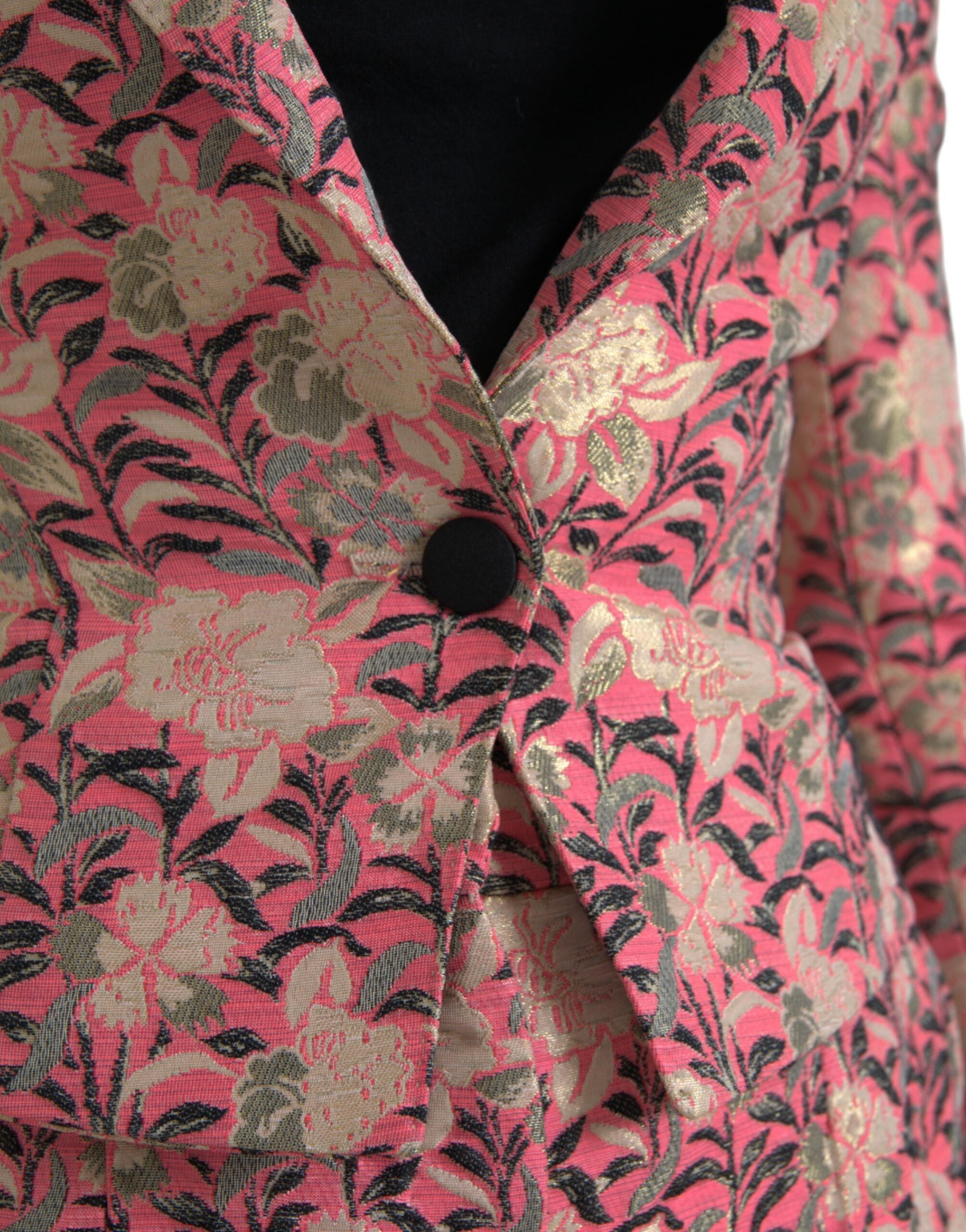 Dolce & Gabbana Pink Floral Jacquard Slim Fit 2 Piece Suit -   -  Dolce & Gabbana.