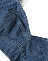 Dolce & Gabbana Blue Sleeveless Bustier Crop Cotton Denim Top -   -  Dolce & Gabbana.