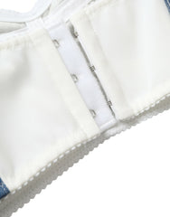 Dolce & Gabbana Blue Sleeveless Bustier Crop Cotton Denim Top -   -  Dolce & Gabbana.