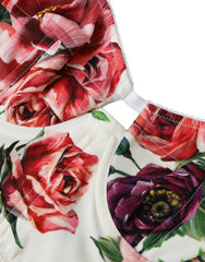 Dolce & Gabbana Multicolor Floral Sleeveless Bustier Crop Top -   -  Dolce & Gabbana.