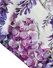 Dolce & Gabbana Multicolor Floral Sleeveless Cropped Top -   -  Dolce & Gabbana.