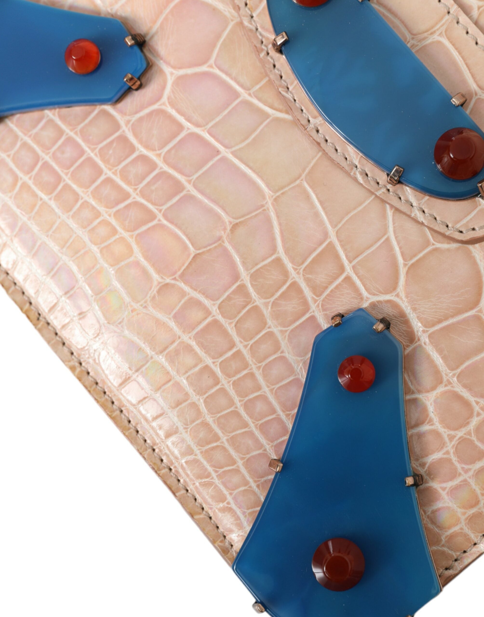 Balenciaga Beige Blue Agate Exotic Leather Gold Chain Purse Bag -  Luxury Clutch Bag for Women -  Balenciaga.