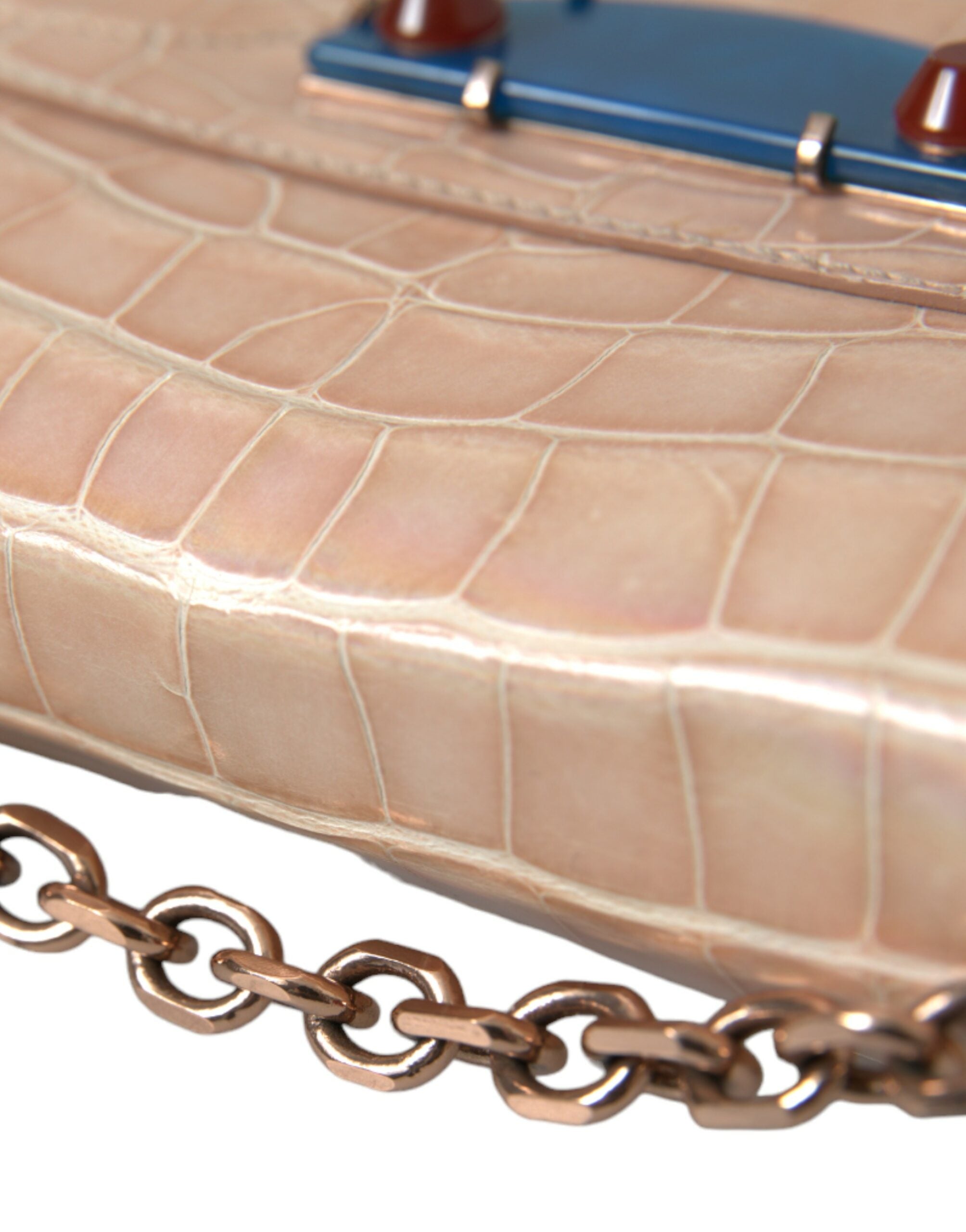 Balenciaga Beige Blue Agate Exotic Leather Gold Chain Purse Bag -  Luxury Clutch Bag for Women -  Balenciaga.