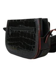 Balenciaga Black Exotic Leather Shoulder Crossbody Camera Bag -   -  Balenciaga.