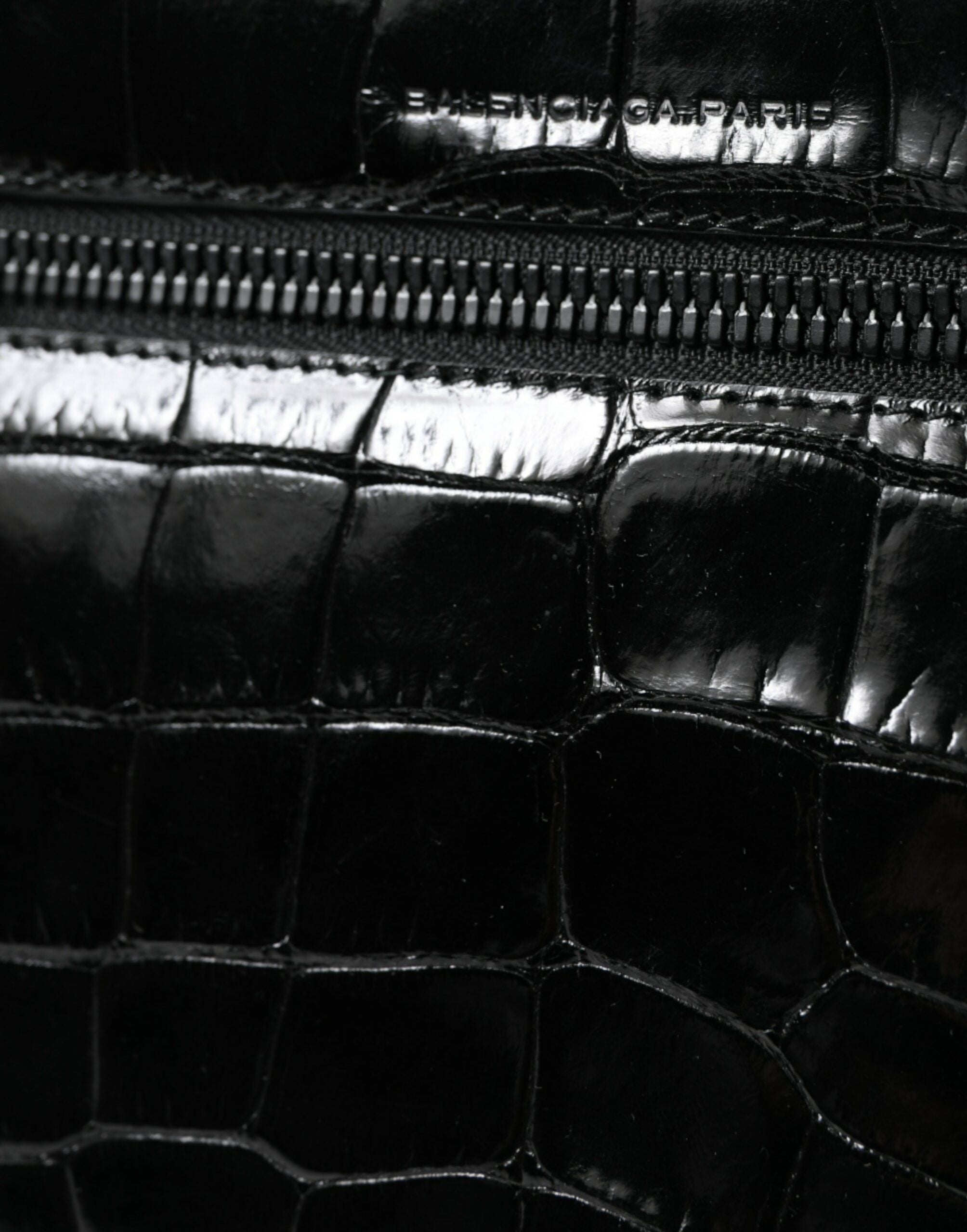 Balenciaga Black Exotic Leather Shoulder Crossbody Camera Bag -   -  Balenciaga.