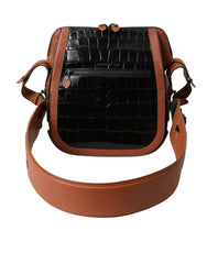 Balenciaga Black Brown Exotic Skin Leather Vertical Crossbody Purse Bag -  Luxury Cross Body Bag for Women -  Balenciaga.