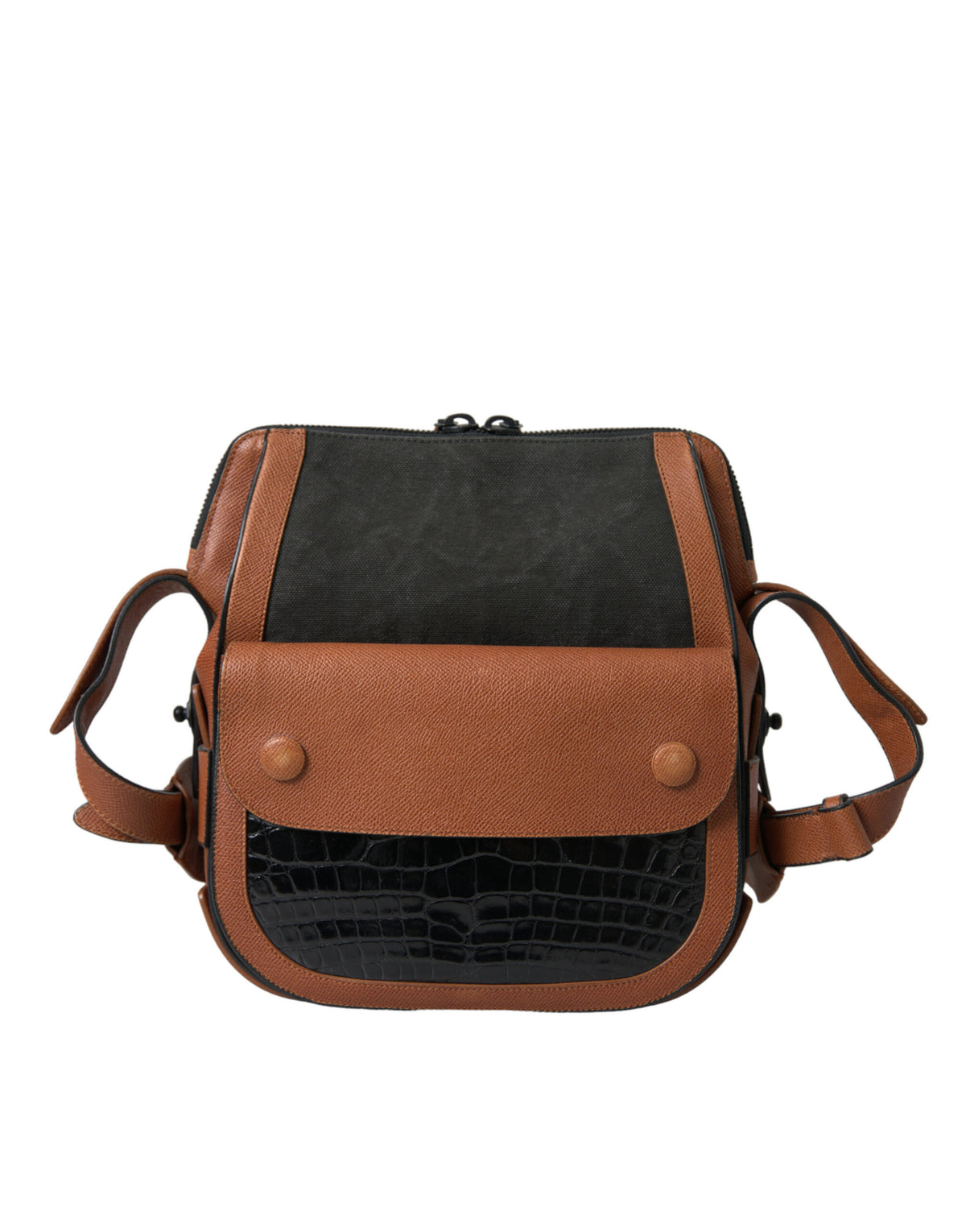 Balenciaga Black Brown Exotic Skin Leather Vertical Crossbody Purse Bag -  Luxury Cross Body Bag for Women -  Balenciaga.