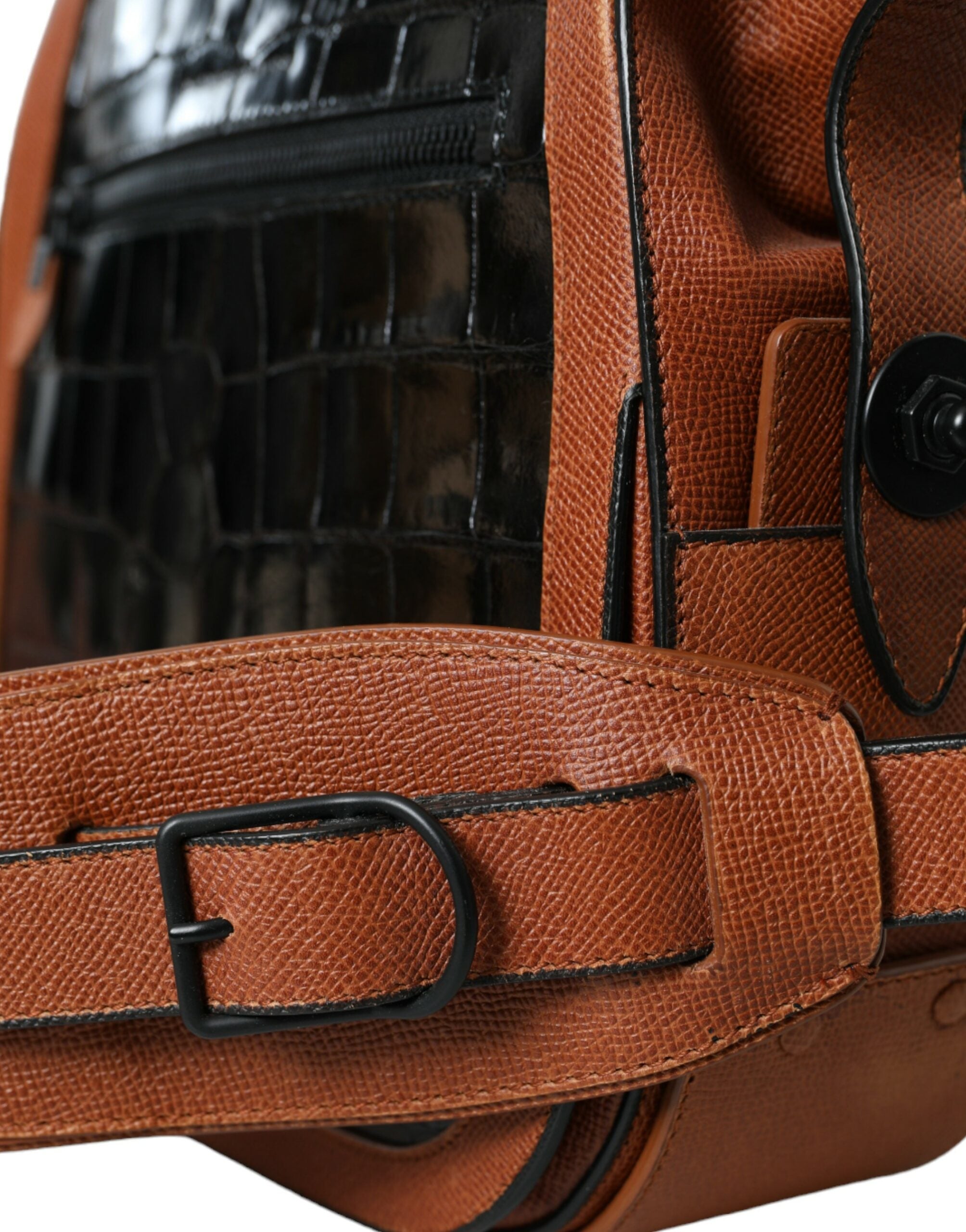 Balenciaga Black Brown Exotic Skin Leather Vertical Crossbody Purse Bag -  Luxury Cross Body Bag for Women -  Balenciaga.