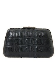 Balenciaga Black Exotic Skin Leather Shoulder Crossbody Box Clutch Bag -   -  Balenciaga.