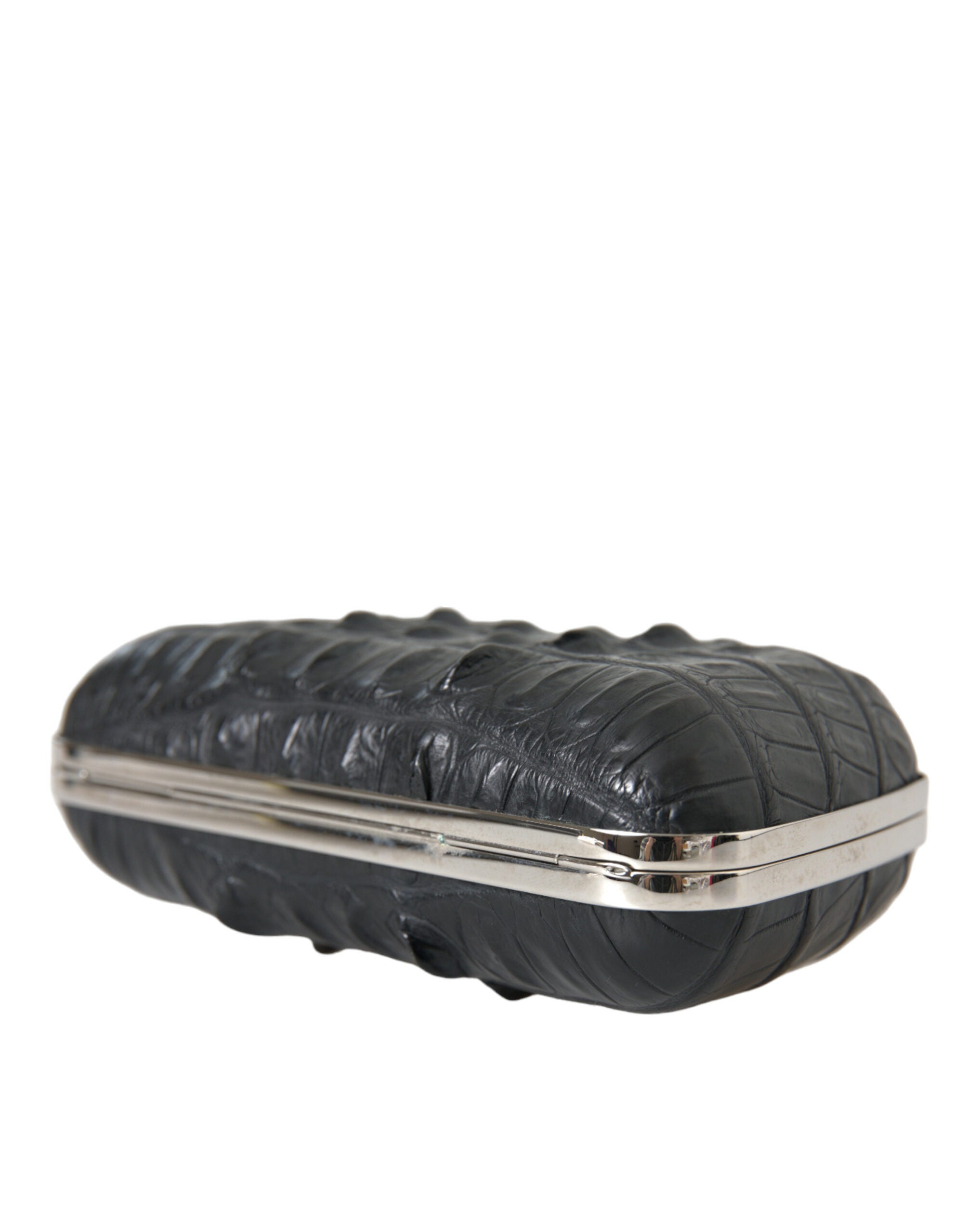 Balenciaga Black Exotic Skin Leather Shoulder Crossbody Box Clutch Bag -   -  Balenciaga.