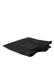 Miu Miu Black Canvas Denim Logo Shoulder Tote Shopping Bag -  Luxury Shopper Bag for Women -  Miu Miu.
