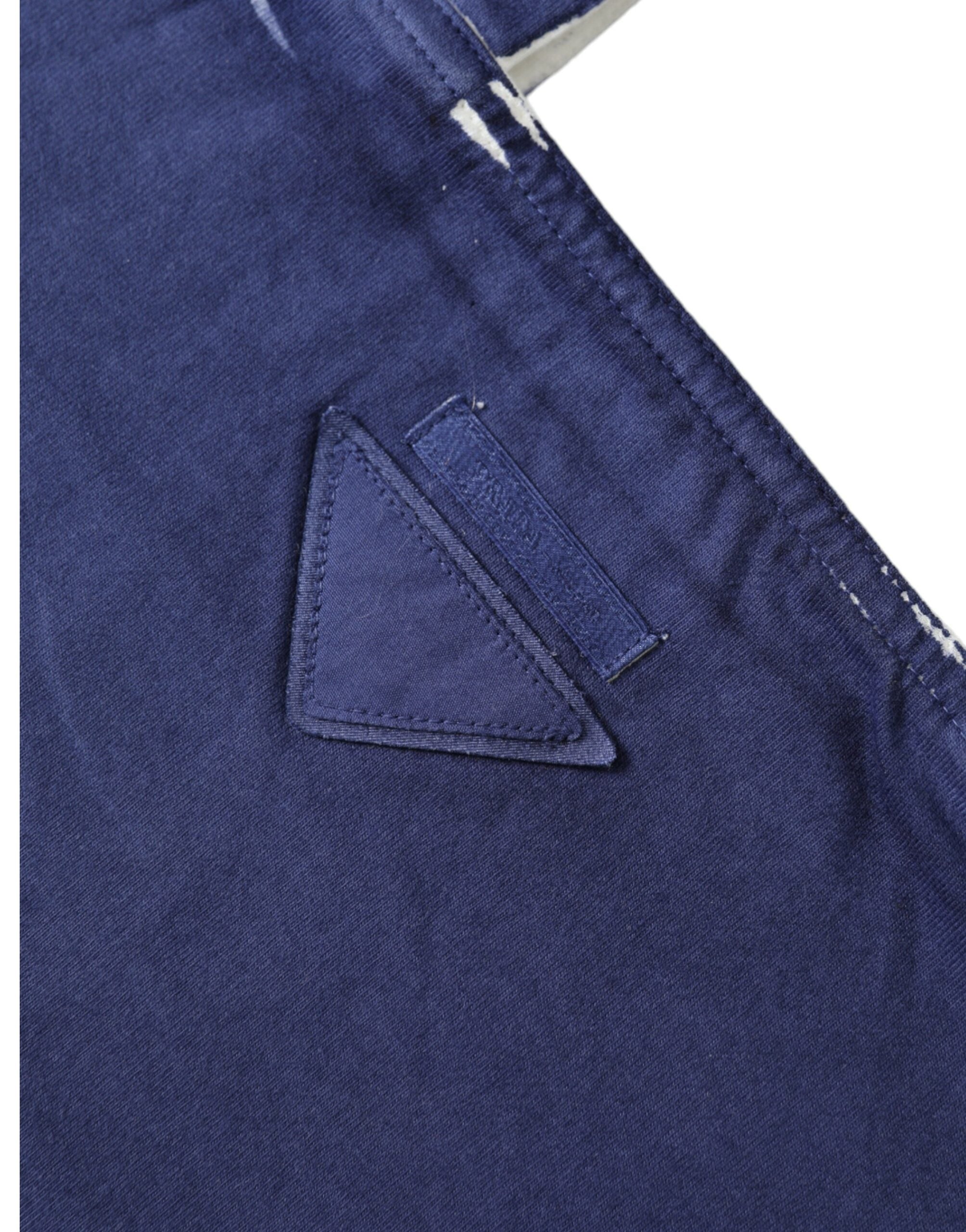 Prada Blue Jersey Fabric Logo Shoulder Shopping Tote Shopping Bag -  Luxury Shopper Bag for Women -  Prada.