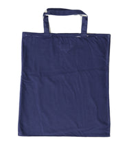 Prada Blue Jersey Fabric Logo Shoulder Shopping Tote Shopping Bag -  Luxury Shopper Bag for Women -  Prada.