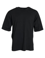 Dolce & Gabbana Black Logo Embossed Crew Neck Short Sleeves T-shirt -   -  Dolce & Gabbana.