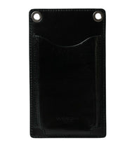 Dolce & Gabbana Wallet Black Horse Leather Zip Logo Cross Body Phone Slot -   -  Dolce & Gabbana.