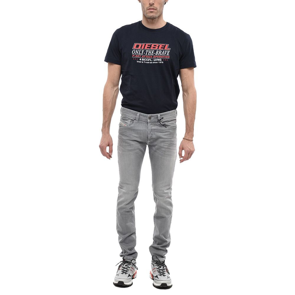 Diesel Gray Cotton Jeans & Pant -   -  Diesel.