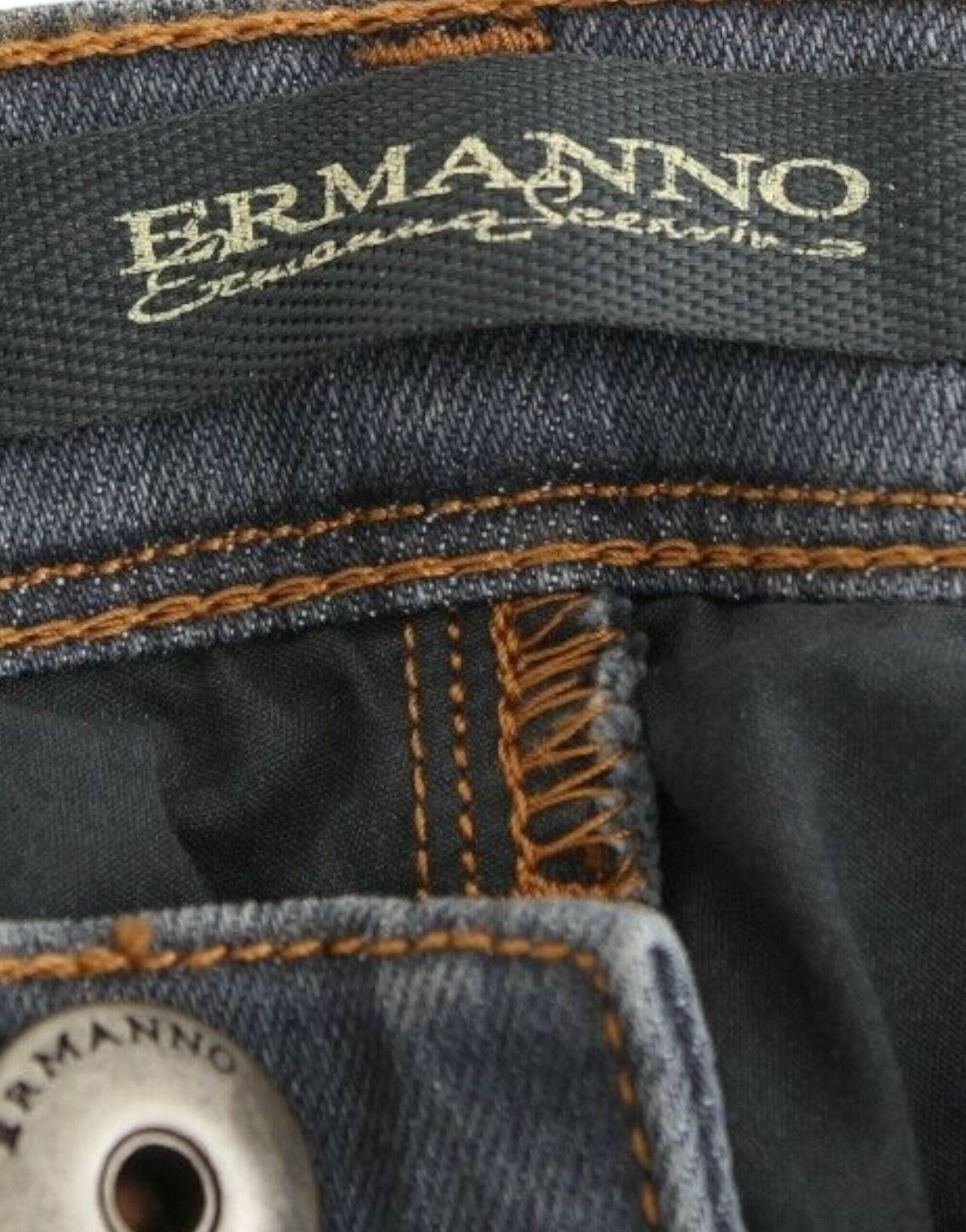 Ermanno Scervino Gray Slim Jeans Denim Pants Skinny Leg Stretch -   -  Ermanno Scervino.