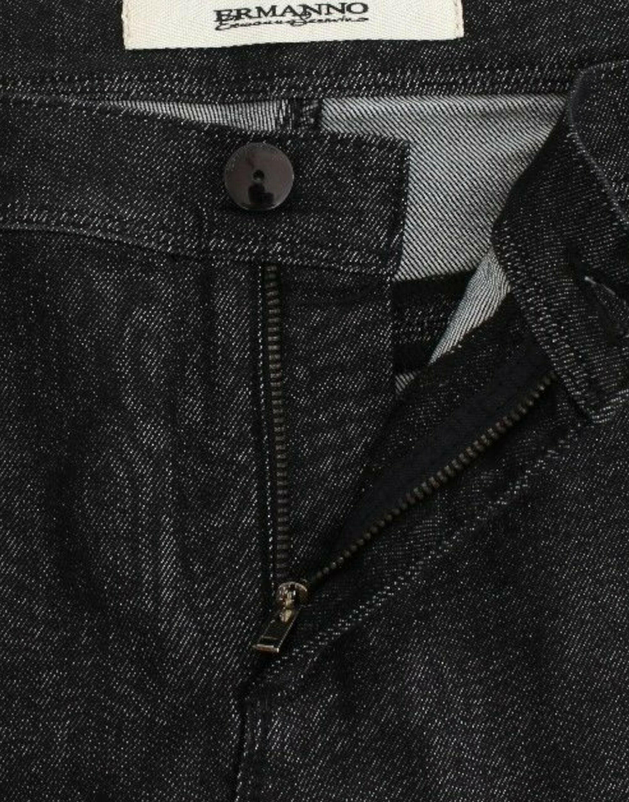Ermanno Scervino Black Slim Jeans Denim Pants Skinny Leg Stretch -   -  Ermanno Scervino.