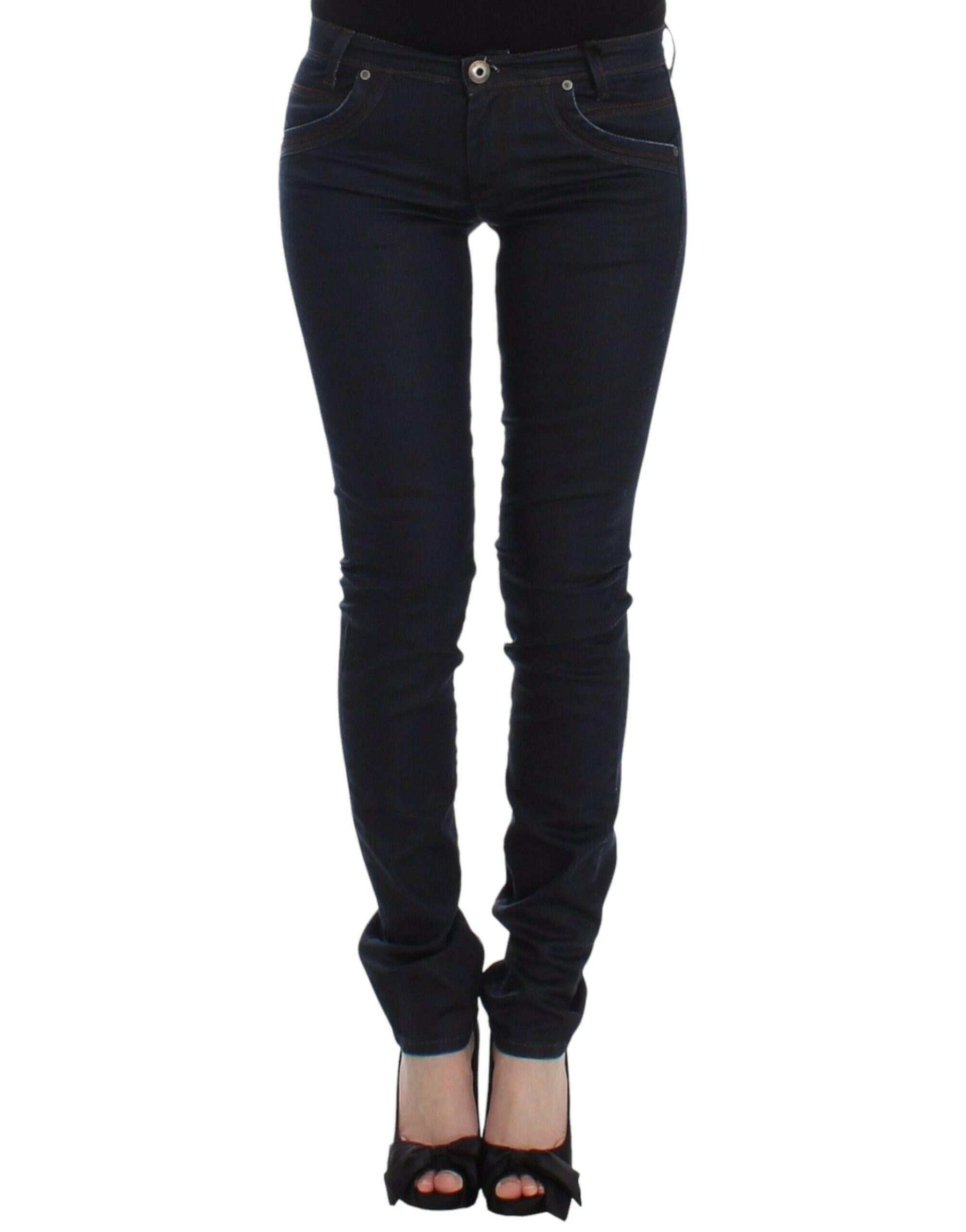 Ermanno Scervino Blue Slim Jeans Denim Pants Skinny Leg Stretch -   -  Ermanno Scervino.