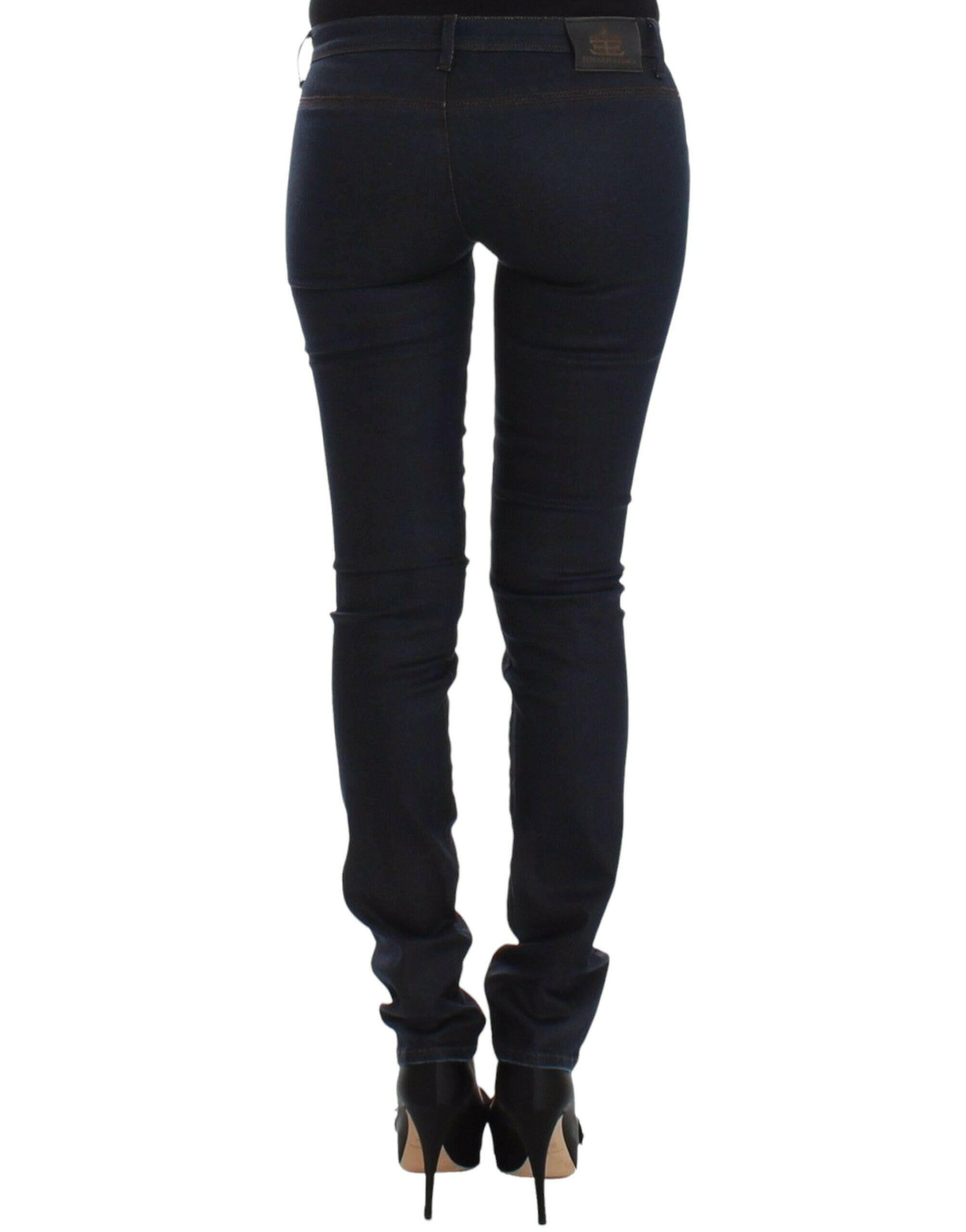 Ermanno Scervino Blue Slim Jeans Denim Pants Skinny Leg Stretch -   -  Ermanno Scervino.