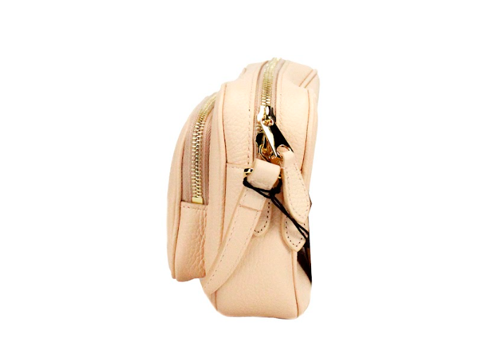 Burberry Small Branded Peach Pink Grainy Leather Camera Crossbody Bag -  Luxury Cross Body Bag for Women -  Burberry.
