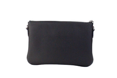 Burberry Peyton Monogram Black Leather Pouch Crossbody Bag Purse -  Luxury Cross Body Bag for Women -  Burberry.
