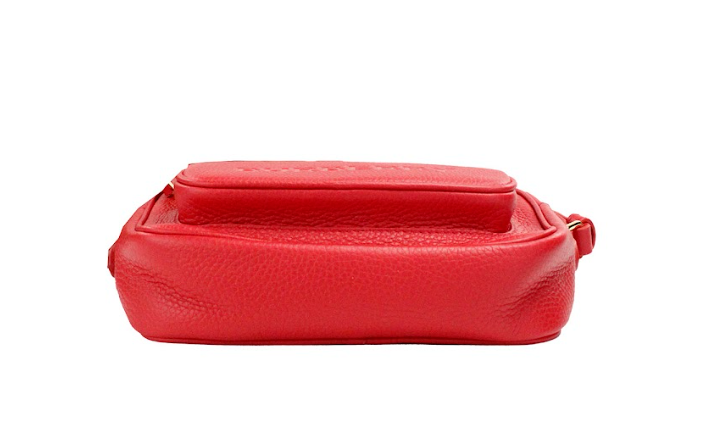 Burberry Small Branded Bright Red Grainy Leather Camera Crossbody Bag -  Luxury Cross Body Bag for Women -  Burberry.