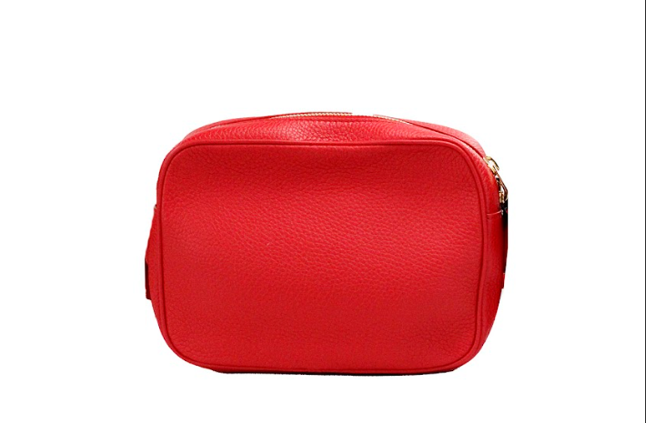 Burberry Small Branded Bright Red Grainy Leather Camera Crossbody Bag -  Luxury Cross Body Bag for Women -  Burberry.
