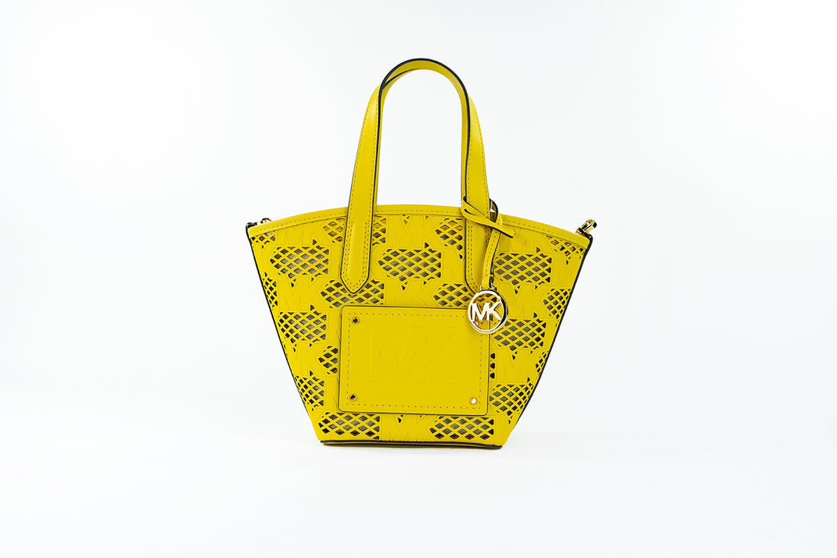 Michael Kors Kimber Small Daffodil Leather 2-in-1 Zip Tote Messenger Bag Purse -  Luxury Shopper Bag for Women -  Michael Kors.