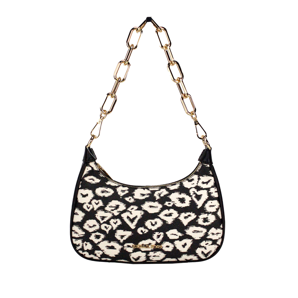 Michael Kors Cora Medium Heart Print PVC Zip Pouchette Crossbody Bag -  Luxury Cross Body Bag for Women -  Michael Kors.