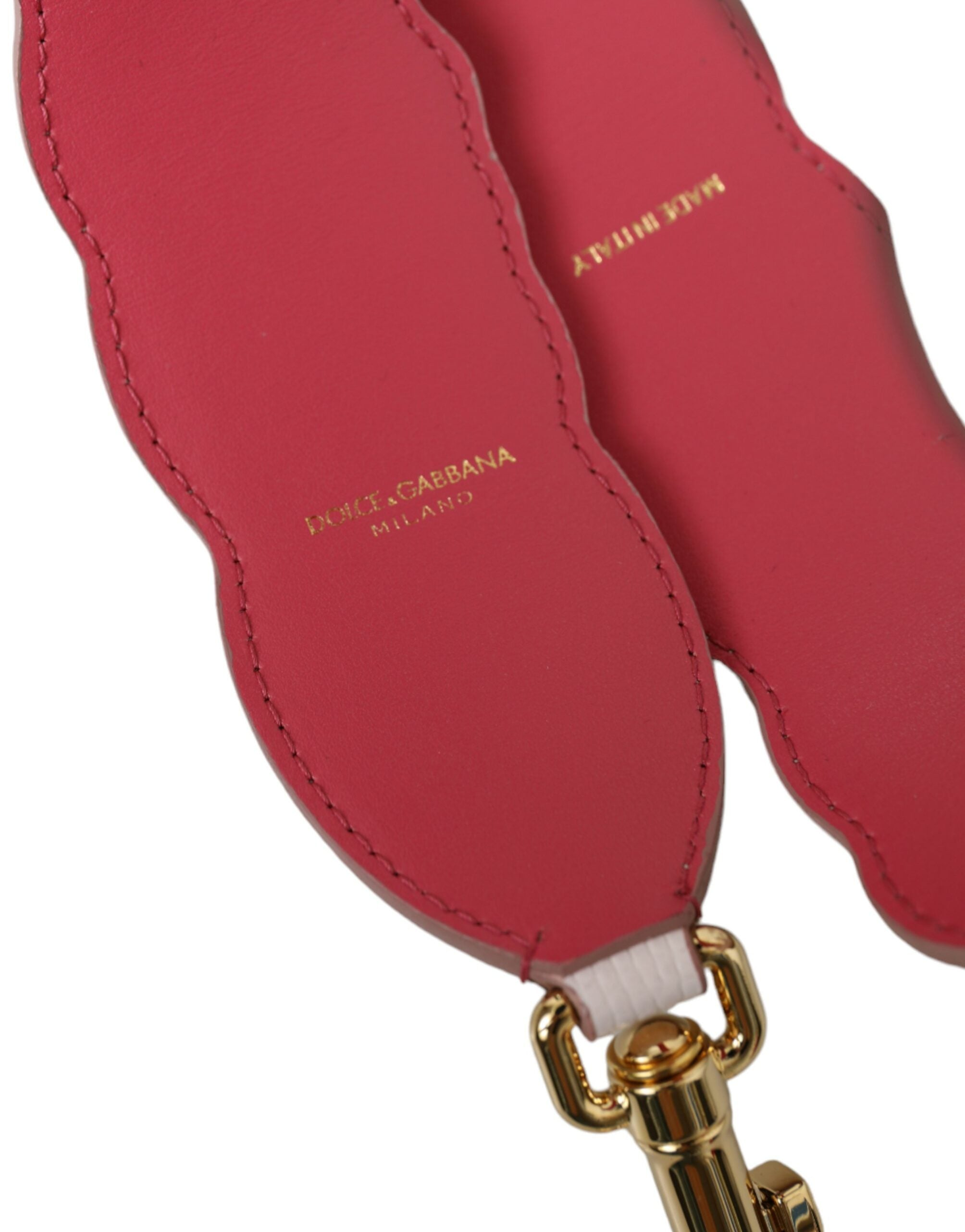 Dolce & Gabbana White Floral Leather Accessory Shoulder Strap -   -  Dolce & Gabbana.