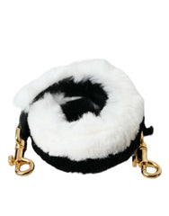 Dolce & Gabbana Black White Lapin Fur Accessory Shoulder Strap -   -  Dolce & Gabbana.