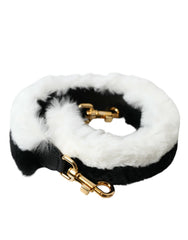 Dolce & Gabbana Black White Lapin Fur Accessory Shoulder Strap -   -  Dolce & Gabbana.