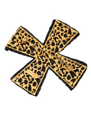 Dolce & Gabbana Black Crystals Embellished Cross Pin Brooch -   -  Dolce & Gabbana.