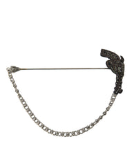 Dolce & Gabbana Brass Copper Silk Revolver Gun Men Brooch Lapel Pin -   -  Dolce & Gabbana.