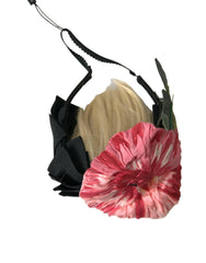 Dolce & Gabbana Black Viscose White Hair Parrucchiera Headband Diadem -   -  Dolce & Gabbana.