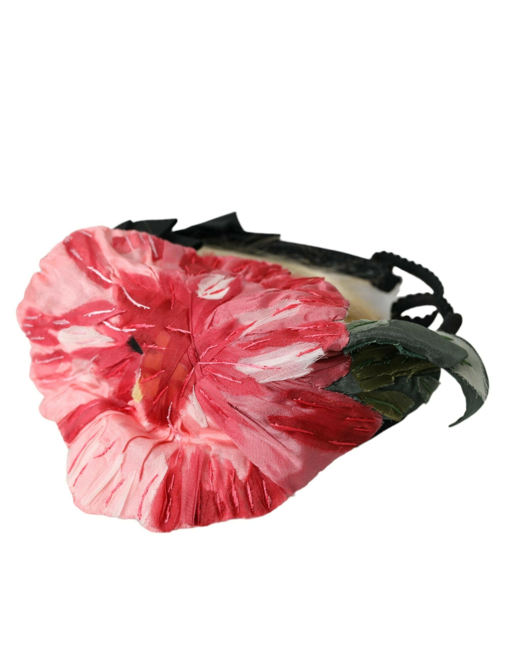 Dolce & Gabbana Black Viscose White Hair Parrucchiera Headband Diadem -   -  Dolce & Gabbana.