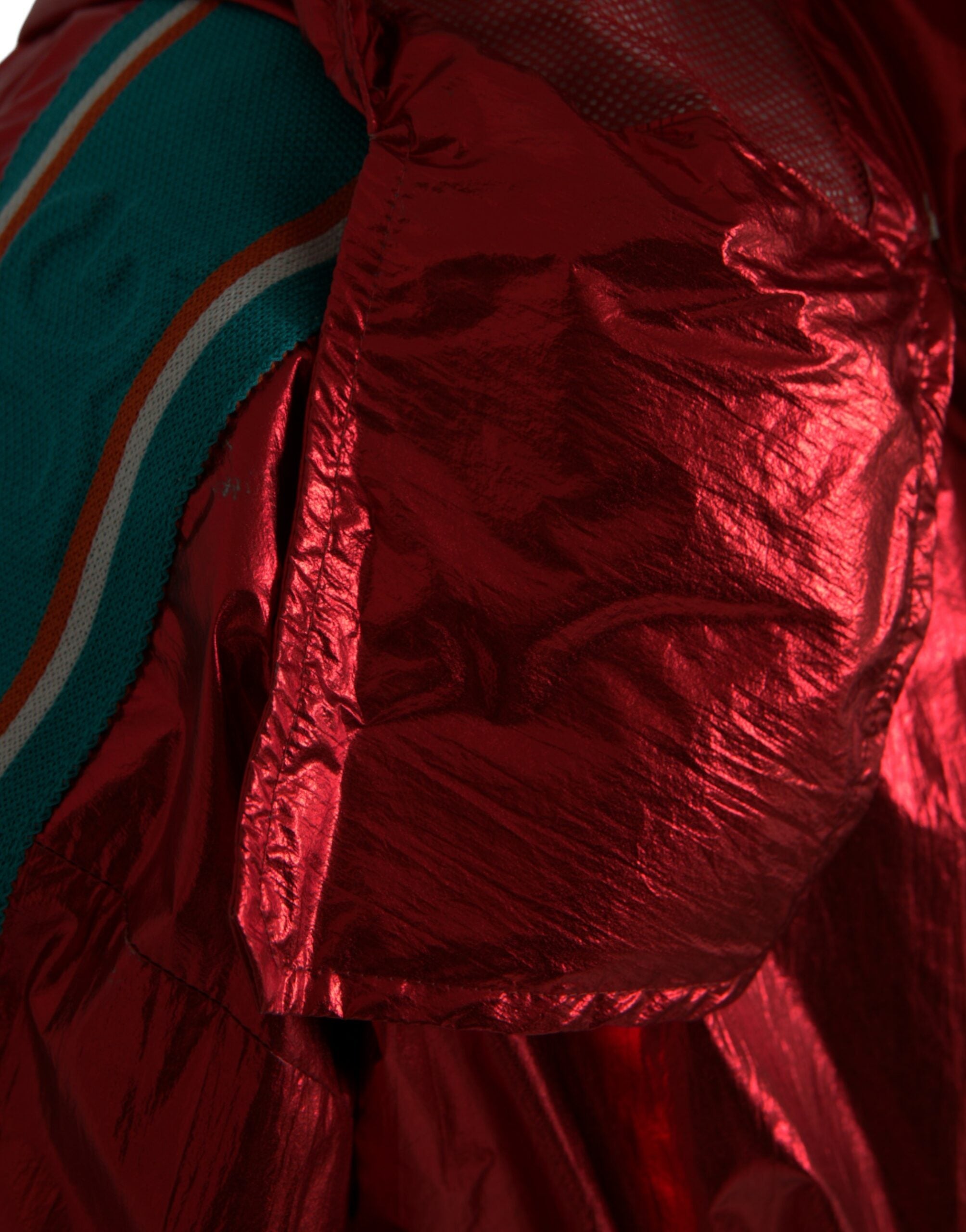 Dolce & Gabbana Red Nylon Hooded Pullover Sweatshirt Jacket -   -  Dolce & Gabbana.