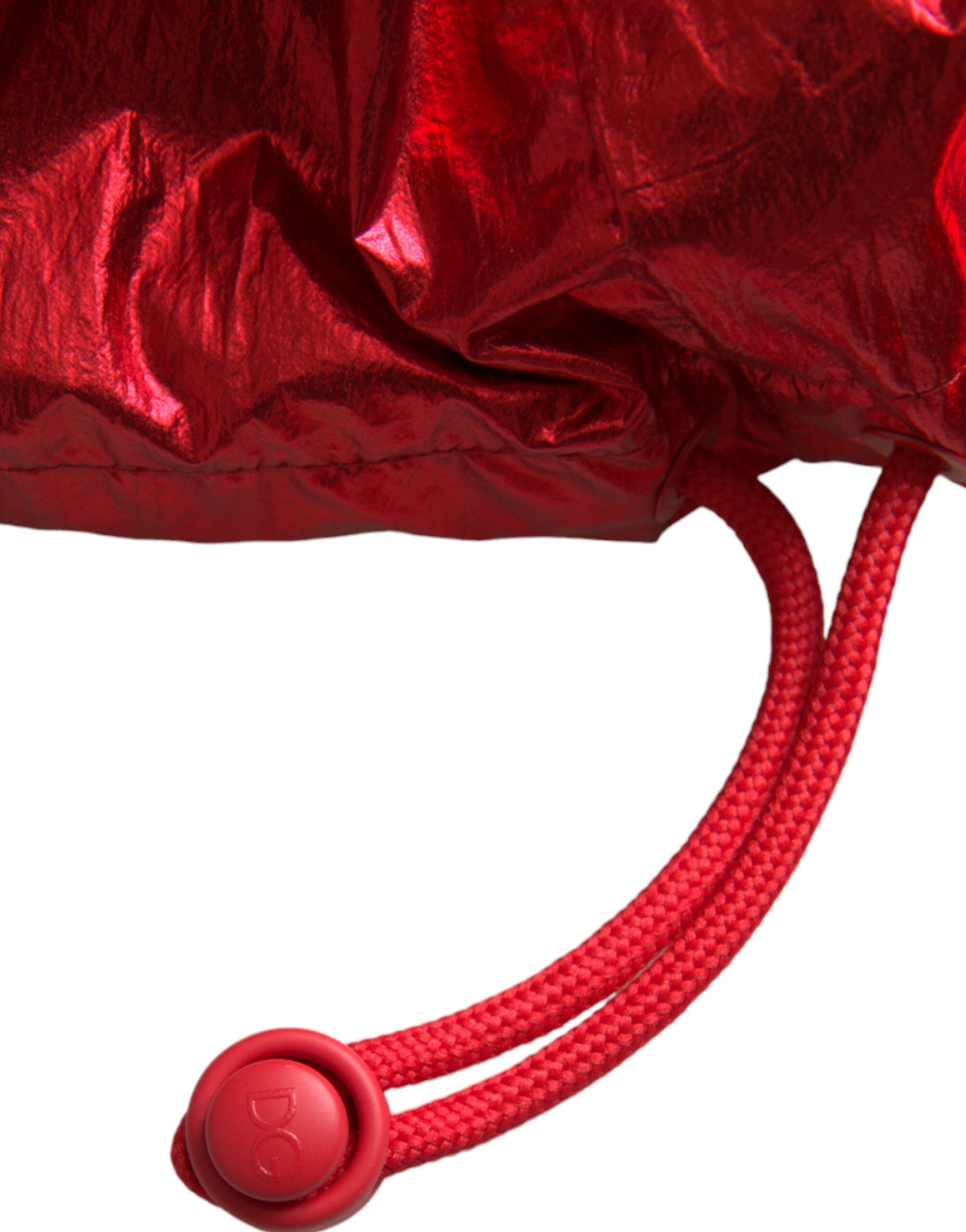 Dolce & Gabbana Red Nylon Hooded Pullover Sweatshirt Jacket -   -  Dolce & Gabbana.