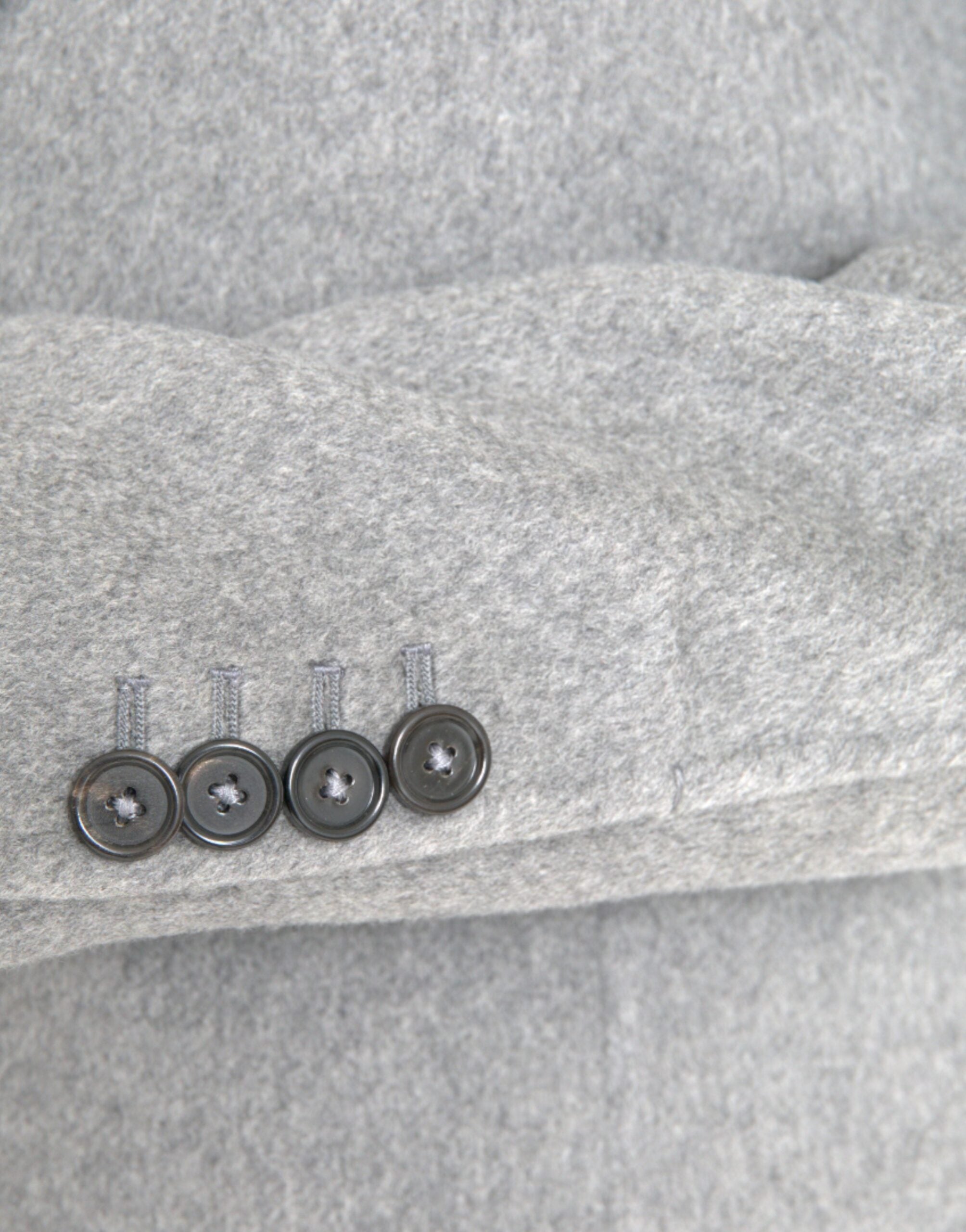 Dolce & Gabbana Gray Double Trench Coat Cashmere Jacket -   -  Dolce & Gabbana.