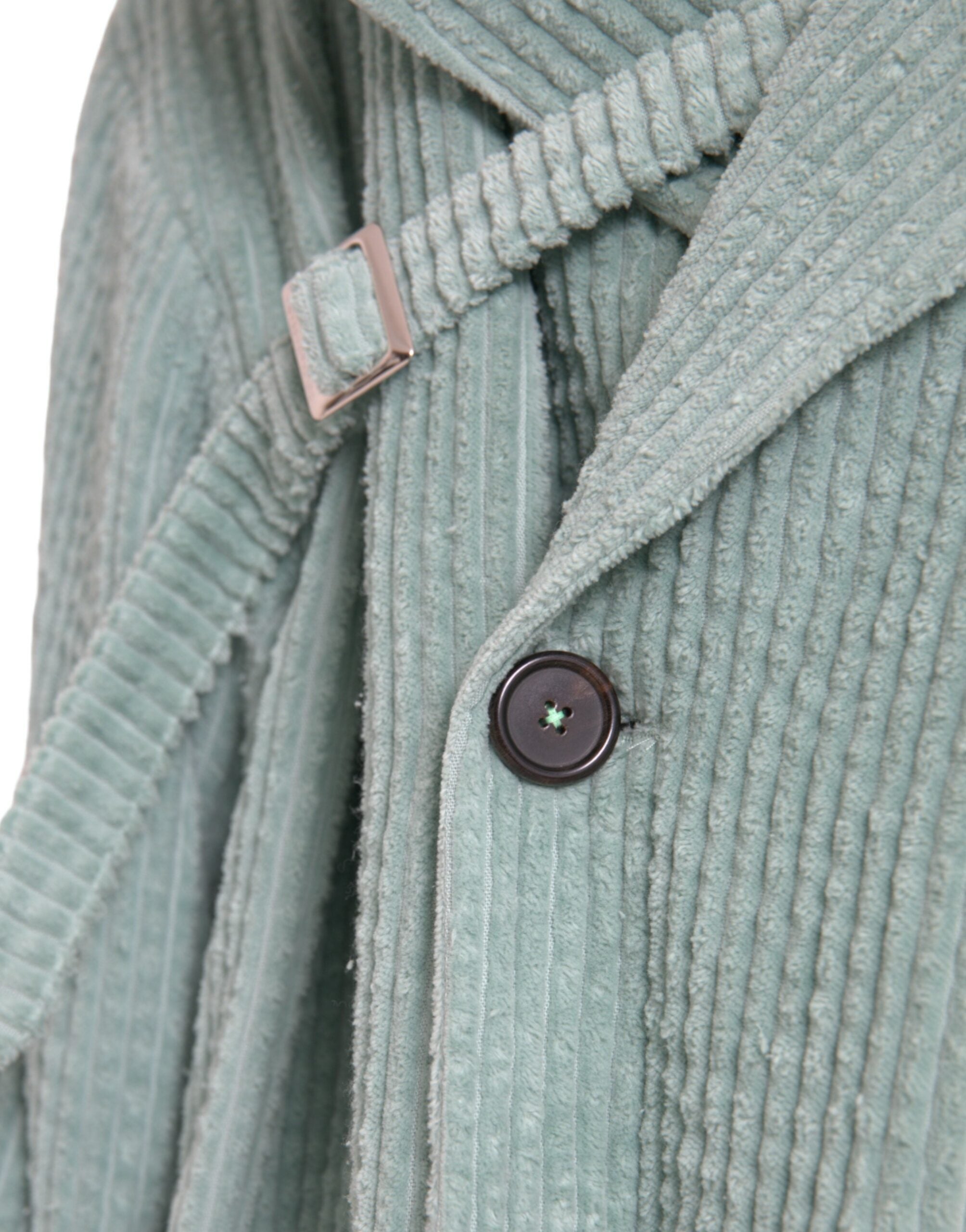 Dolce & Gabbana Blue Double Breasted Corduroy Cotton Jacket -   -  Dolce & Gabbana.