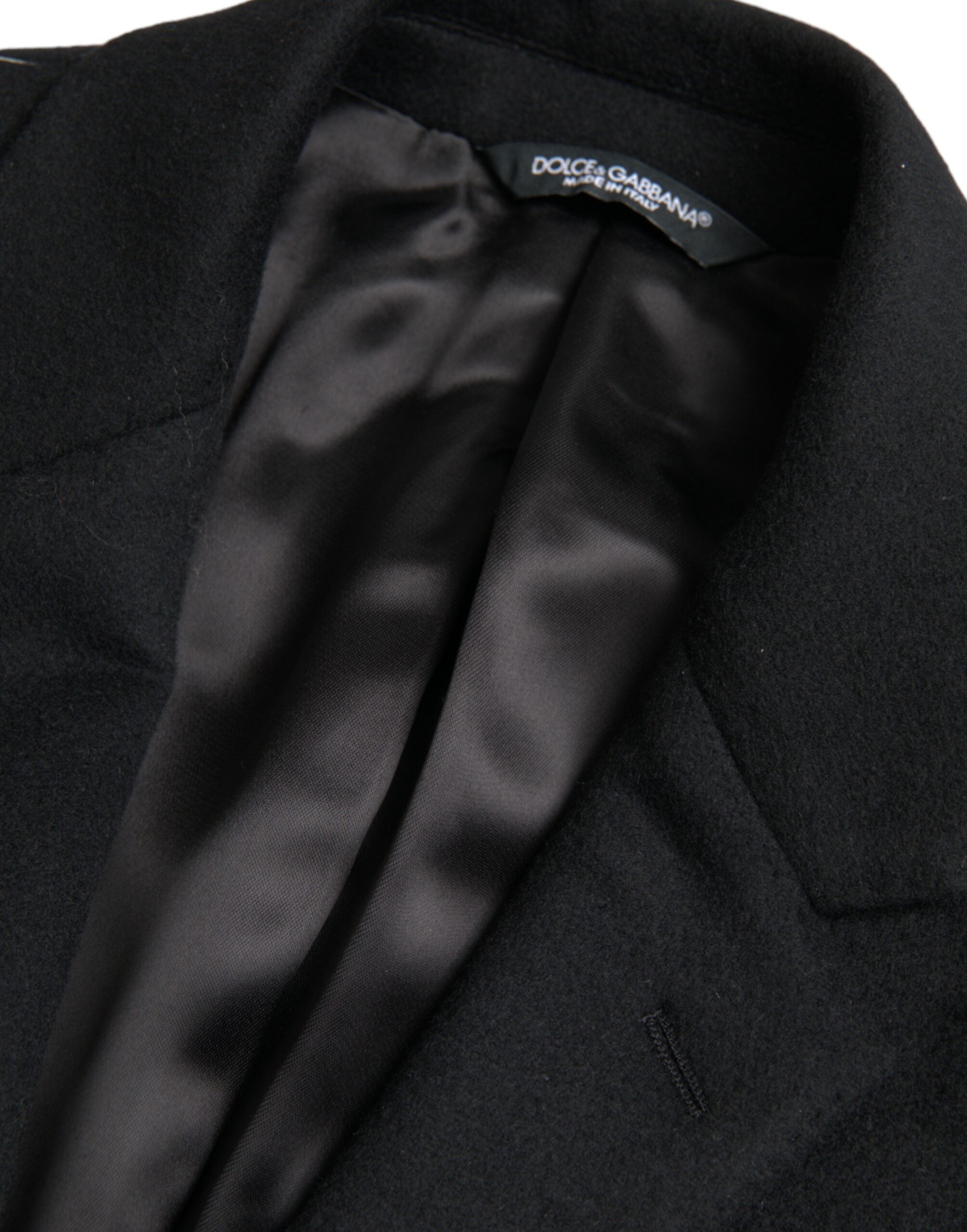 Dolce & Gabbana Black Single Breasted Trench Coat Jacket -   -  Dolce & Gabbana.